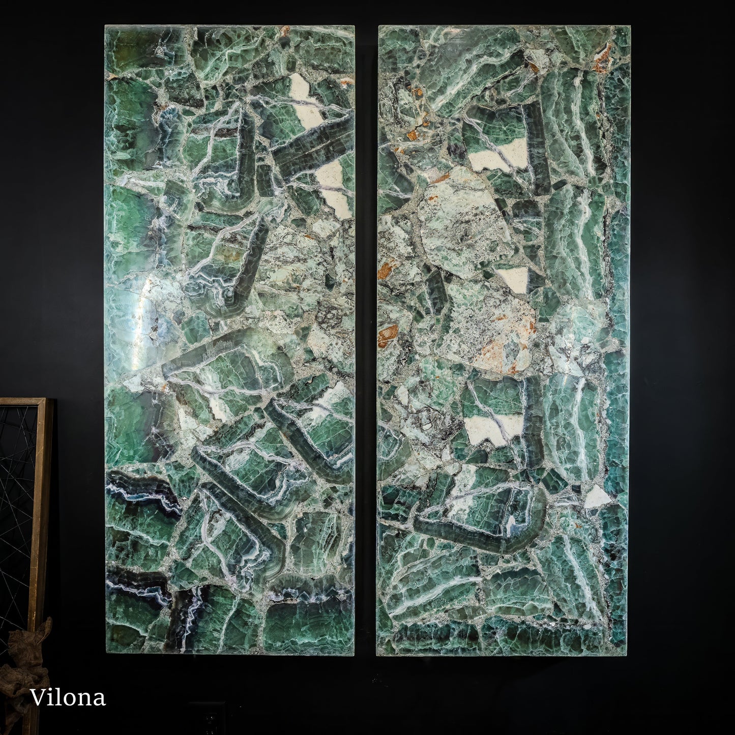 Fluorite Crystal Wall Panels #6 (Pair)
