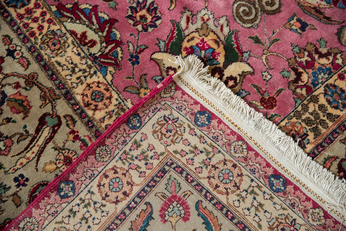 12x13.5 Vintage Tabriz Square Carpet