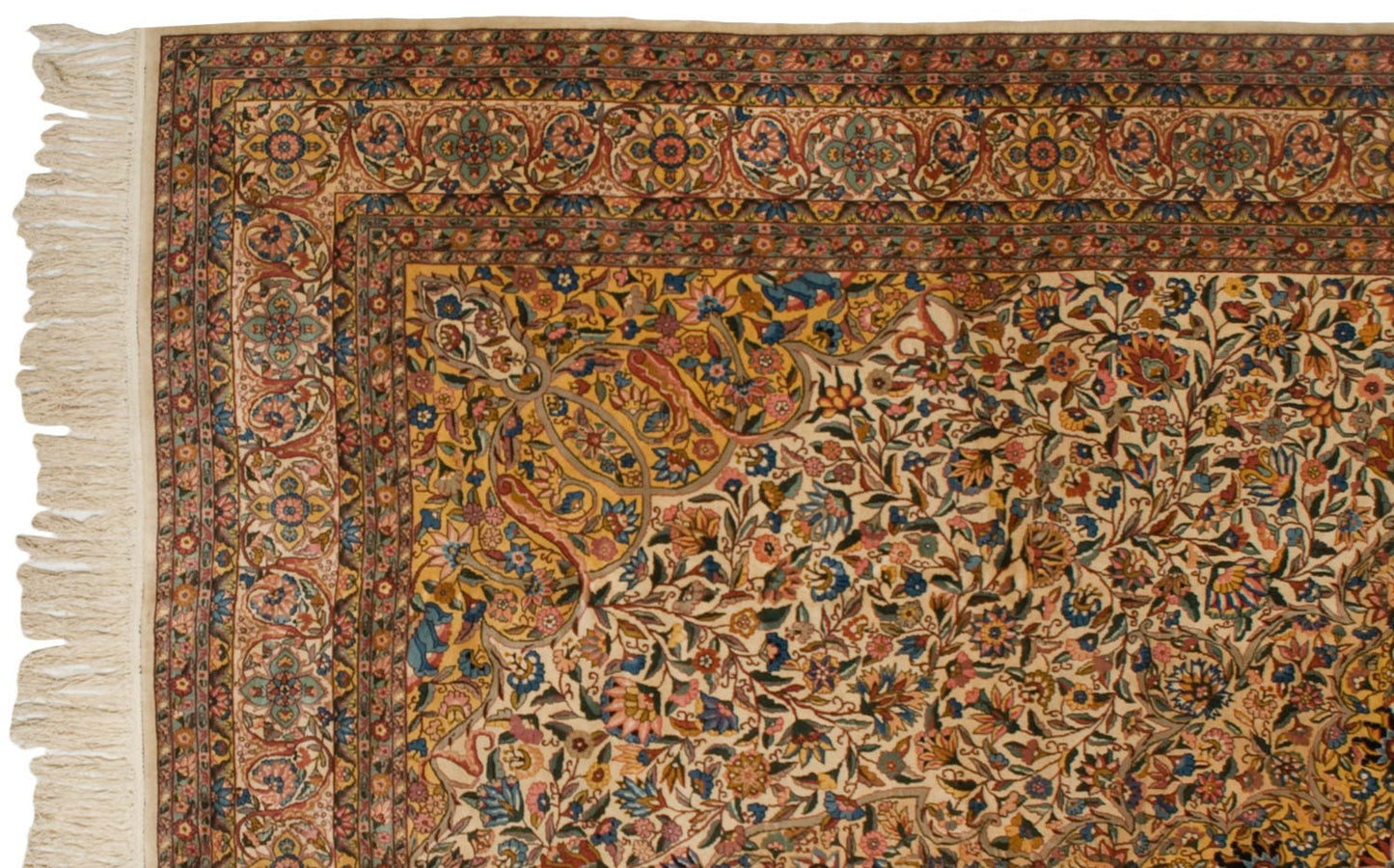 10x14.5 Vintage Fine Bulgarian Isfahan Design Carpet