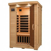 Coronado 2-Person Hemlock Deluxe Infrared Sauna with 6 Carbon Heaters