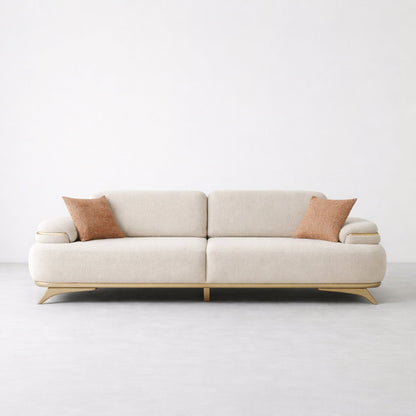 Lara Luxe Expandable Deep- 3 Seater Sofa (94")