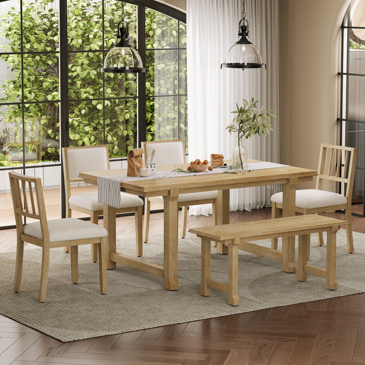 6 Piece Kitchen & Dining Room Furniture