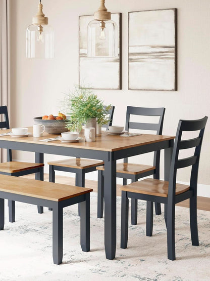 Intercontinental Mango Wood Dining Table Set Cerulean