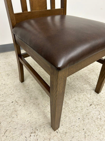 Mission Quarter Sawn Oak Round Dining Table Set - 40"
