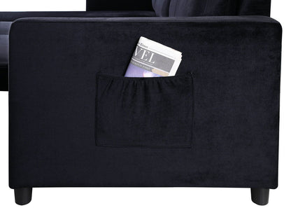 Ivy - Reversible Sleeper Sectional Sofa With Storage Chaise And Side Pocket