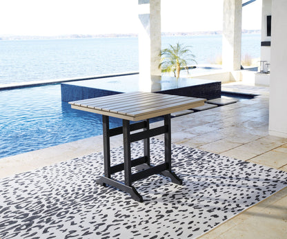 Fairen Trail - 5 Pc. - Counter Dining Set - Black / Driftwood