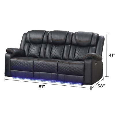 Challenger - LED Power Recliner Sofa