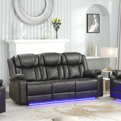 Challenger - LED Power Recliner Sofa