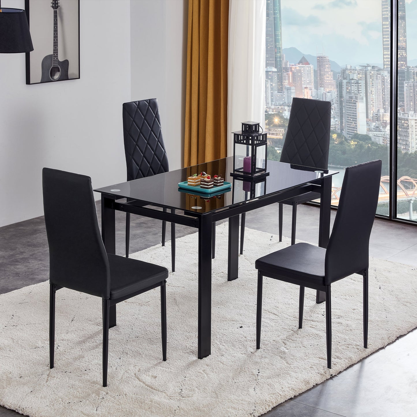 5-Piece Modern Dining Table Set