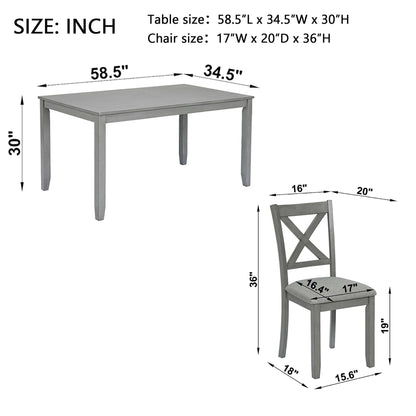 Kitchen Dining Set, Rectangular Dining Table