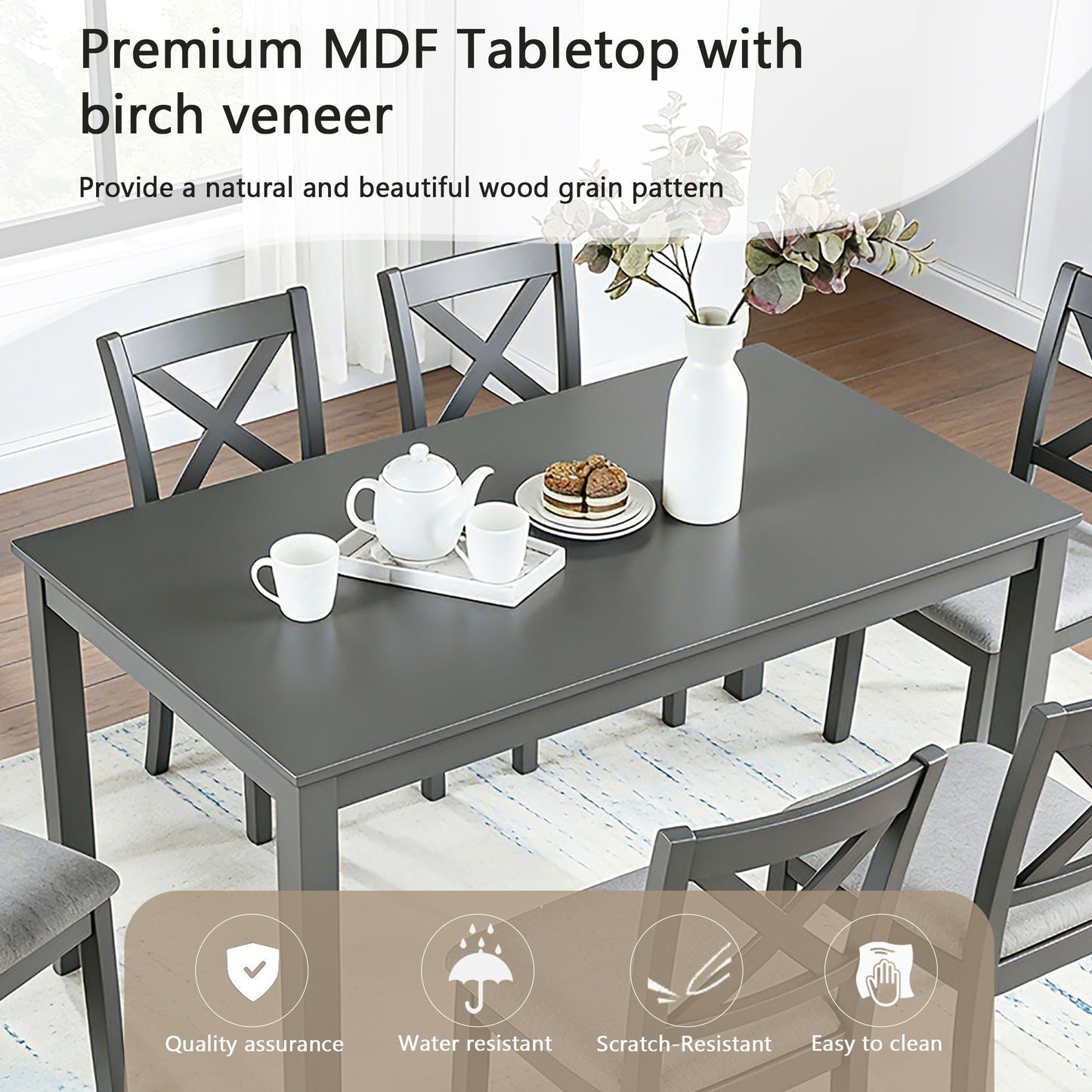 Kitchen Dining Set, Rectangular Dining Table