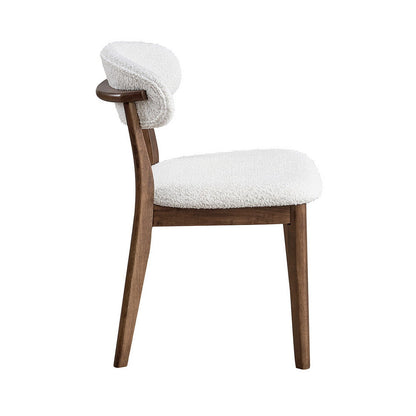 ACTU Scandinavian Dining Table Set with Upholstered Chairs for Small Spaces (Seats 4–6)