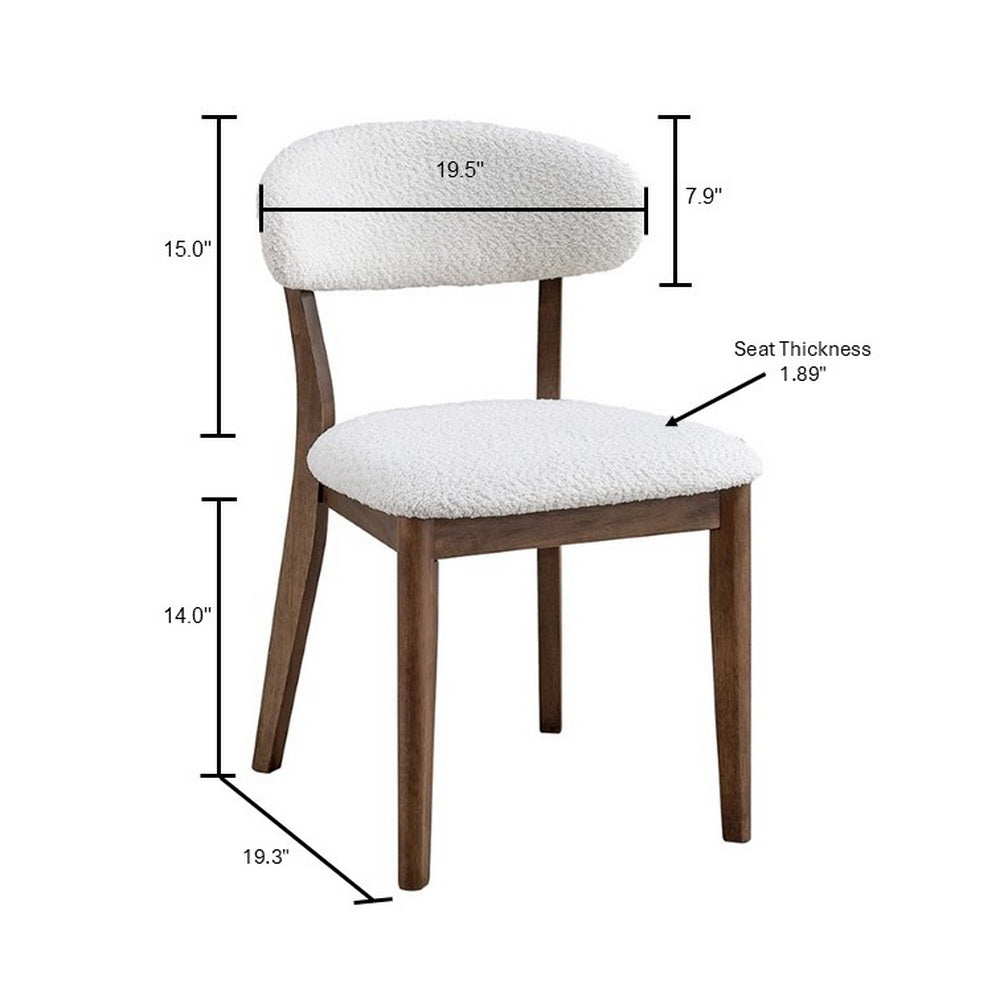 ACTU Scandinavian Dining Table Set with Upholstered Chairs for Small Spaces (Seats 4–6)