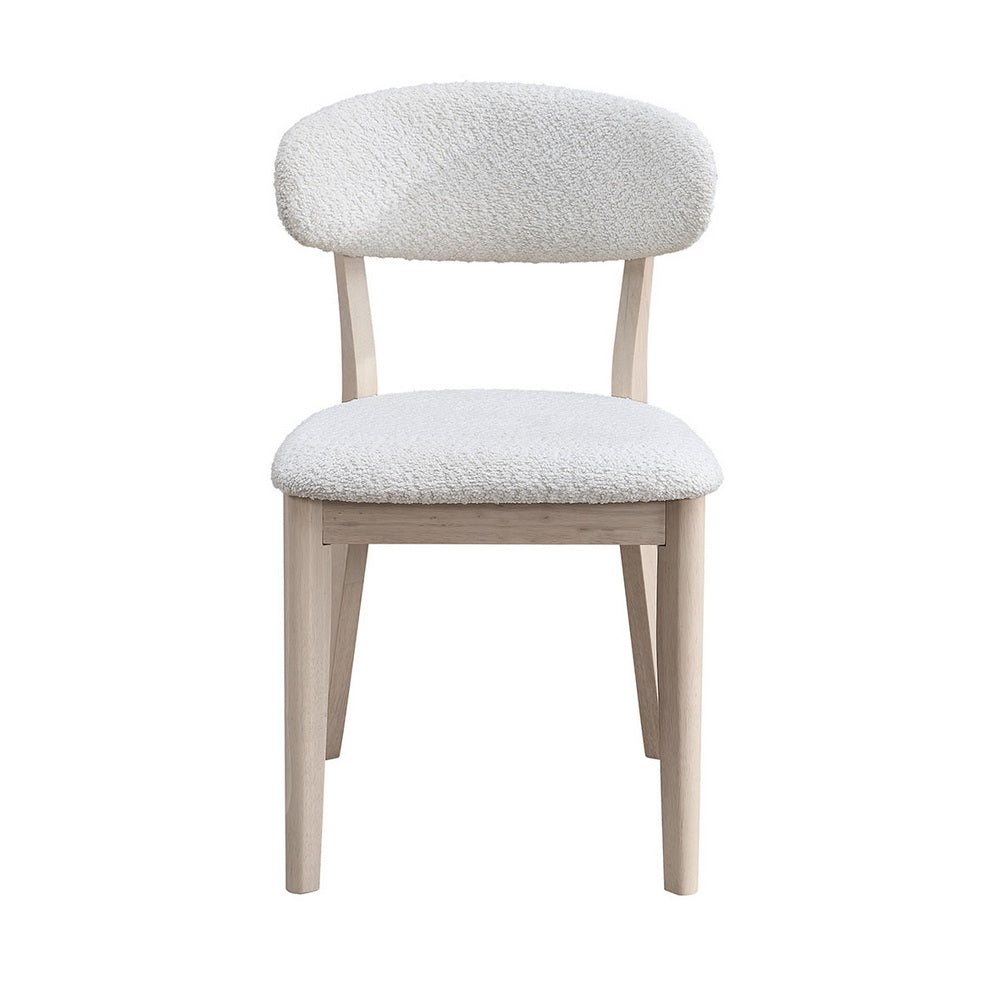 ACTU Scandinavian Dining Table Set with Upholstered Chairs for Small Spaces (Seats 4–6)