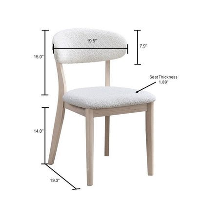 ACTU Scandinavian Dining Table Set with Upholstered Chairs for Small Spaces (Seats 4–6)