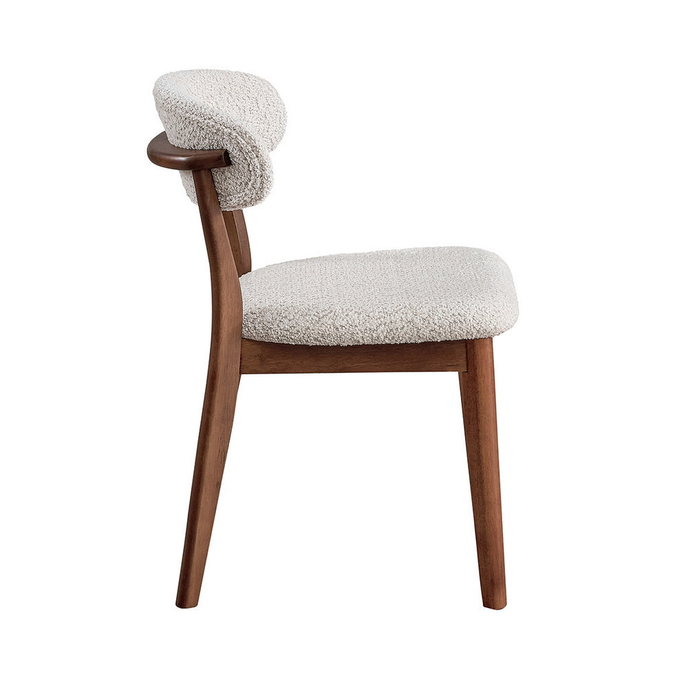 ACTU Scandinavian Dining Table Set with Upholstered Chairs for Small Spaces (Seats 4–6)