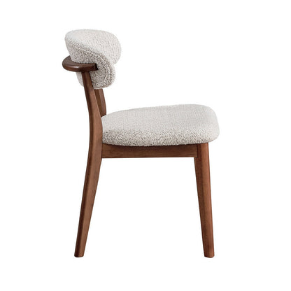 ACTU Scandinavian Dining Table Set with Upholstered Chairs for Small Spaces (Seats 4–6)