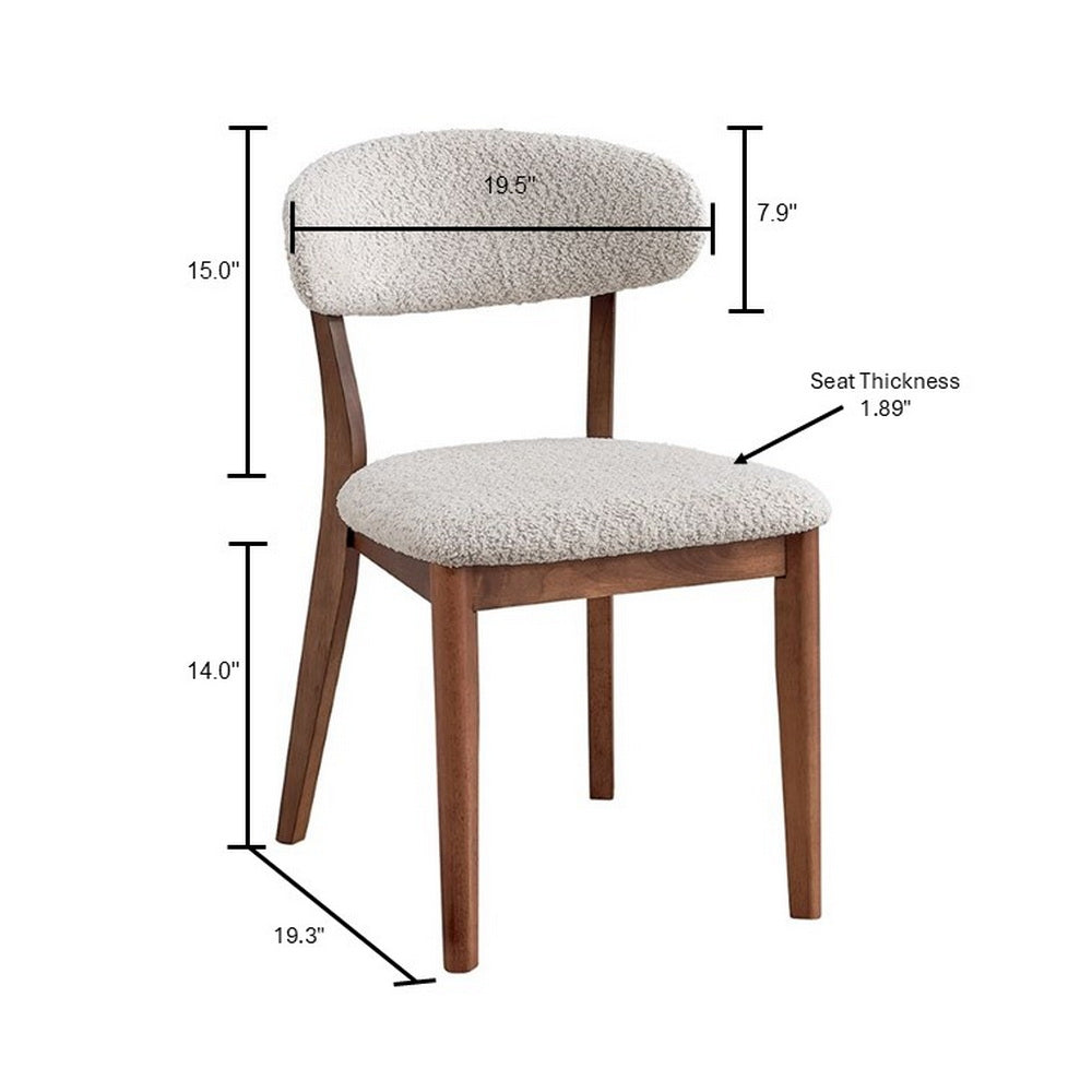ACTU Scandinavian Dining Table Set with Upholstered Chairs for Small Spaces (Seats 4–6)