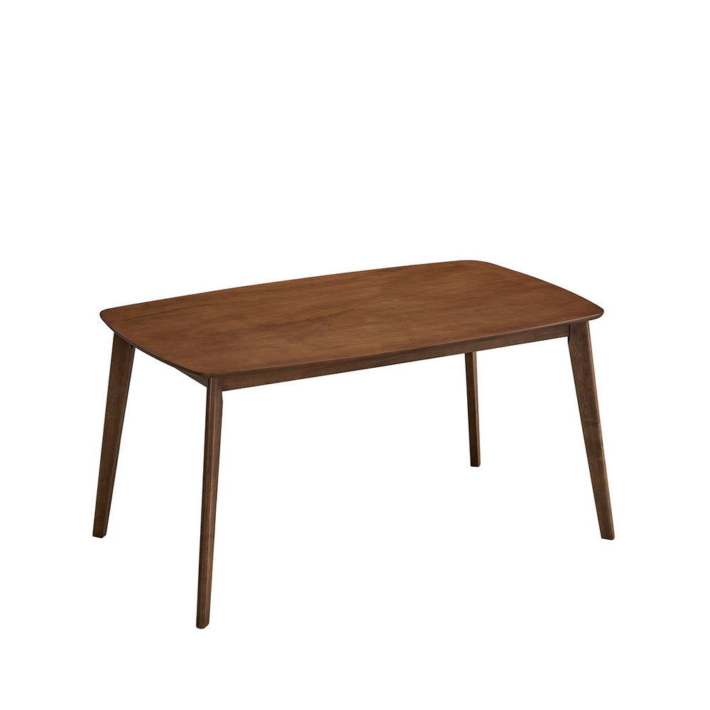 ACTU Scandinavian Dining Table Set with Upholstered Chairs for Small Spaces (Seats 4–6)