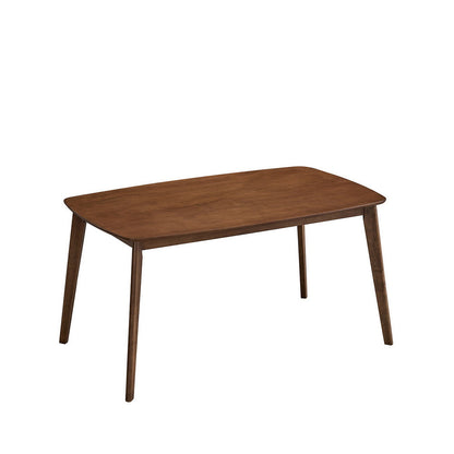ACTU Scandinavian Dining Table Set with Upholstered Chairs for Small Spaces (Seats 4–6)