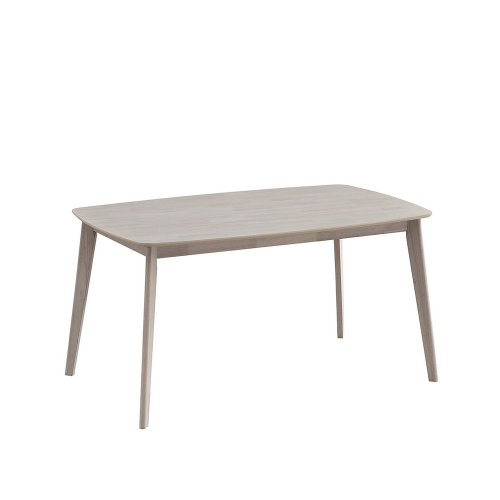 ACTU Scandinavian Dining Table Set with Upholstered Chairs for Small Spaces (Seats 4–6)