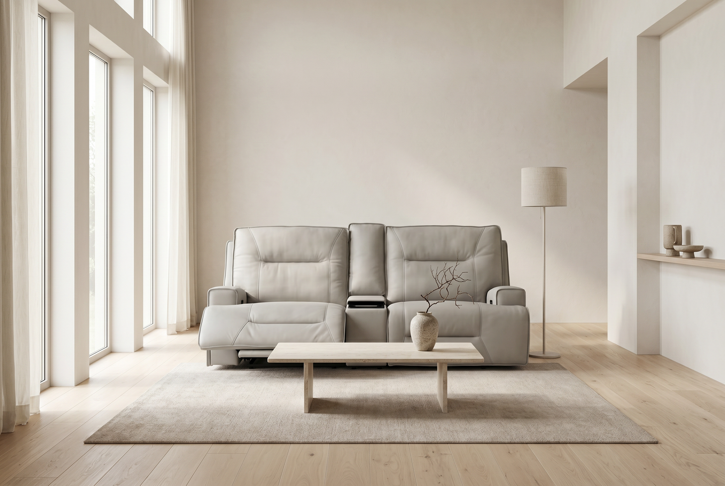 Atlas Fog 3-Piece Power Reclining Living Room Set