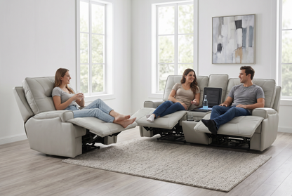Atlas Fog 3-Piece Power Reclining Living Room Set