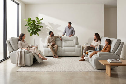 Atlas Fog 3-Piece Power Reclining Living Room Set