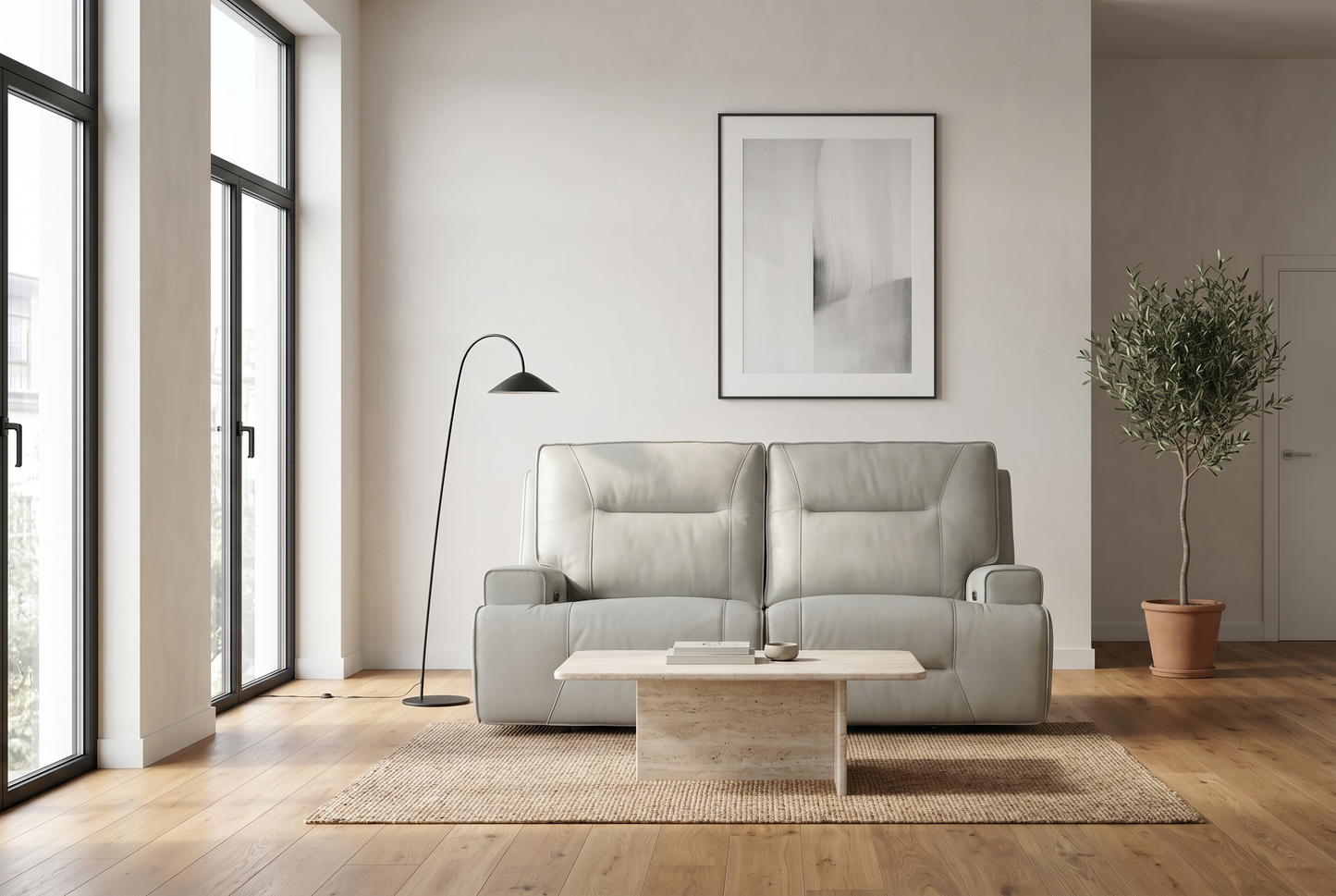 Atlas Fog 3-Piece Power Reclining Living Room Set