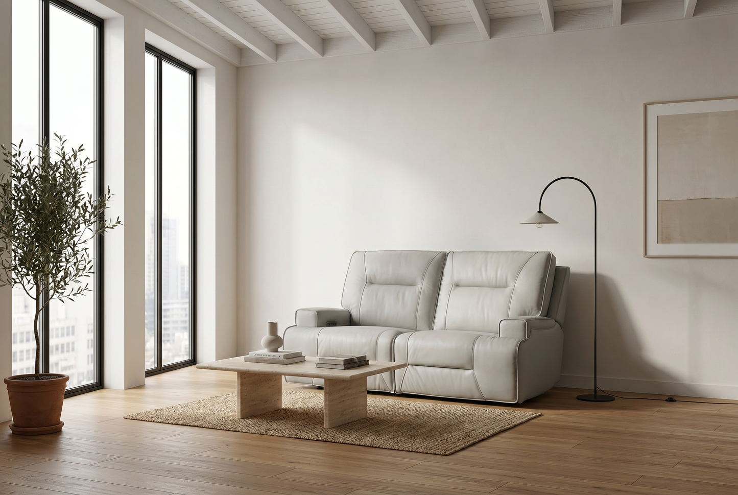 Atlas Fog 3-Piece Power Reclining Living Room Set
