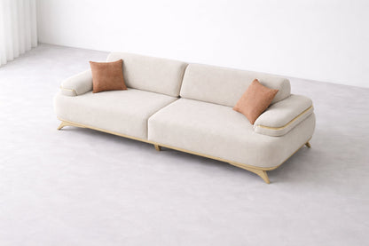 Lara Luxe Expandable Deep- 3 Seater Sofa (94")