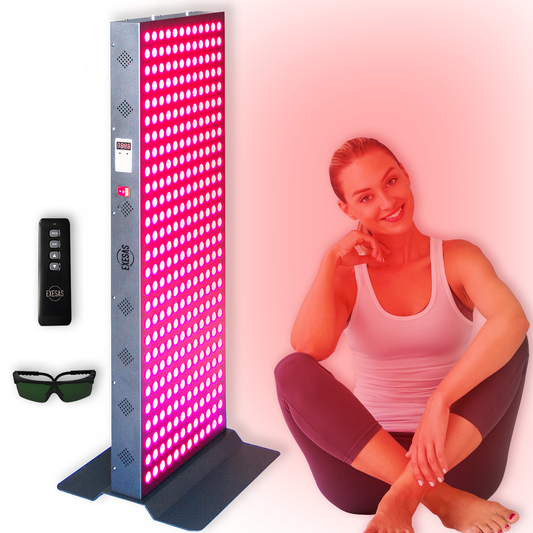 EXESAS 324 LED, 1620W Dual-Chip, Red Light Therapy Device for Full Body, 4-Wavelengths Infrared LED Panel for Skin, Weight, Pain, Wellness