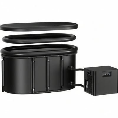 Ice Bath Chiller & Cold Plunge Tub Kit, 1/3HP Cold Plunge Chiller with External Pump & Filter, XXL 148Gal Upgraded Ice Pod, Cold Plunge Tub with Water Chiller for Cold Therapy Recovery