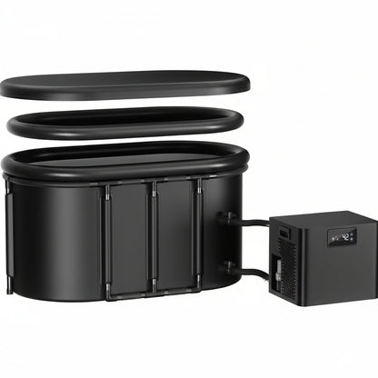 Ice Bath Chiller & Cold Plunge Tub Kit, 1/3HP Cold Plunge Chiller with External Pump & Filter, XXL 148Gal Upgraded Ice Pod, Cold Plunge Tub with Water Chiller for Cold Therapy Recovery