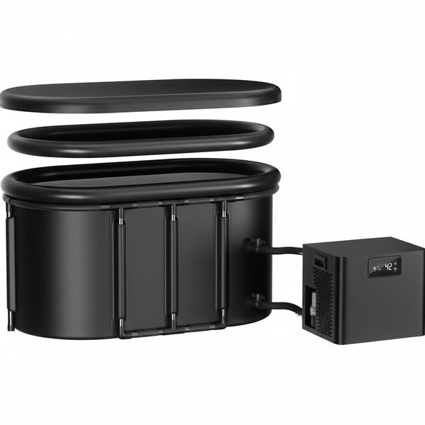 Ice Bath Chiller & Cold Plunge Tub Kit, 1/3HP Cold Plunge Chiller with External Pump & Filter, XXL 148Gal Upgraded Ice Pod, Cold Plunge Tub with Water Chiller for Cold Therapy Recovery