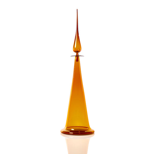 Large Fluted Cone Decanter
