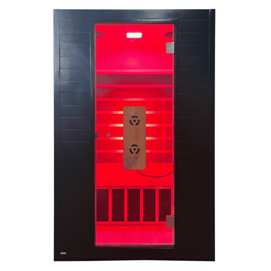 Blisspod Malmo 2-Person Infrared & Red Light Therapy Sauna – Low EMF, Chromotherapy, Hemlock Wood