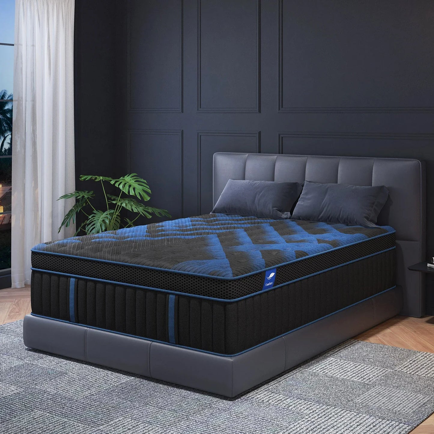 Sweetlove Hybrid Memory Mattress In A Box With Euro Top