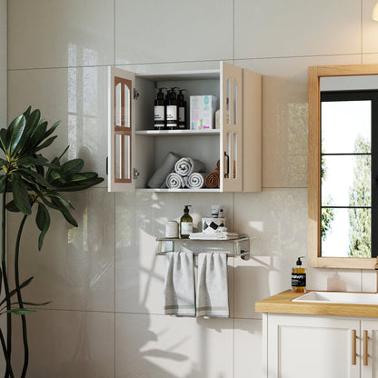 Wall Cabinet with Glass Doors