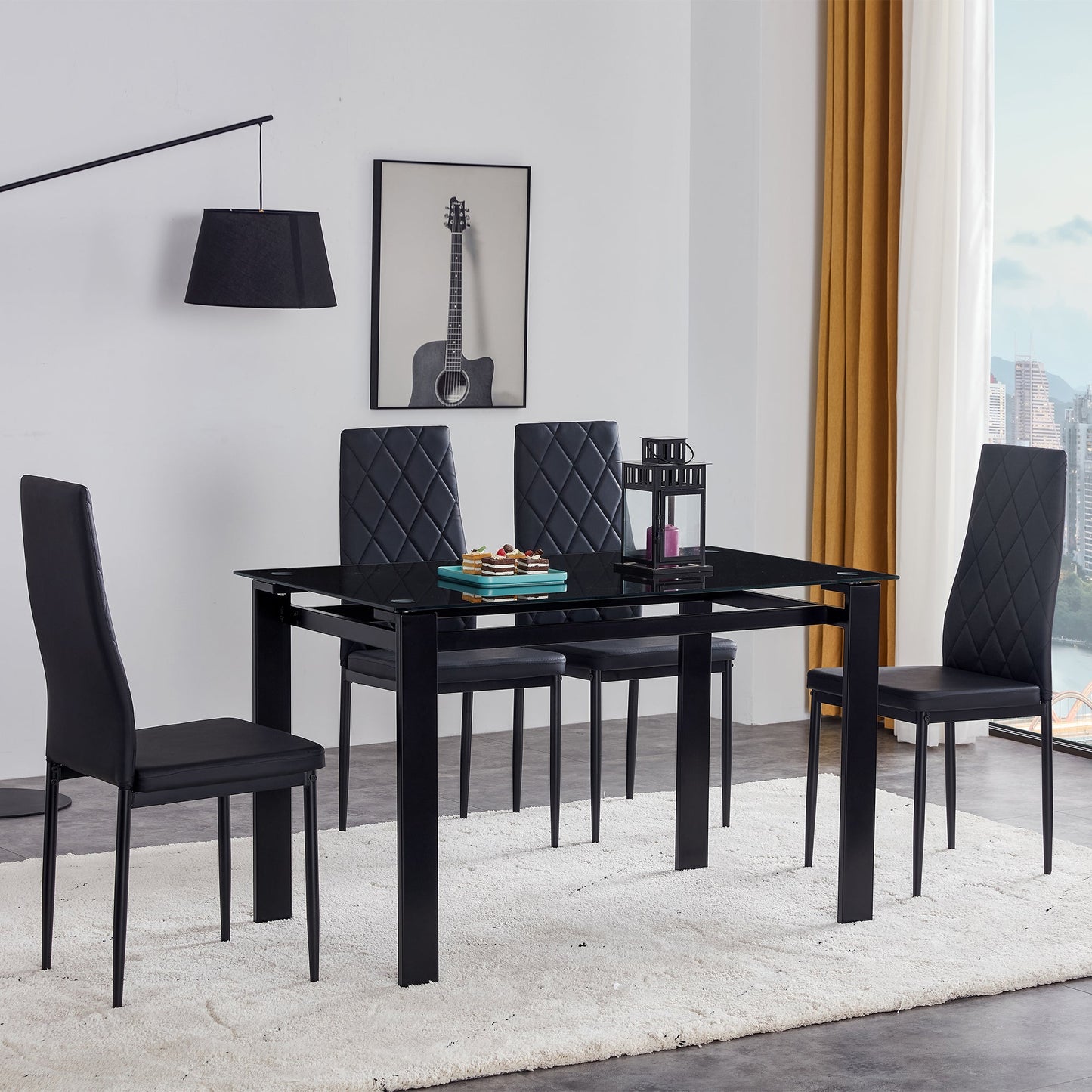 5-Piece Modern Dining Table Set