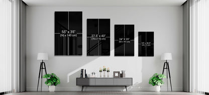 Red Storm Glass Wall Art  || Designer Collection