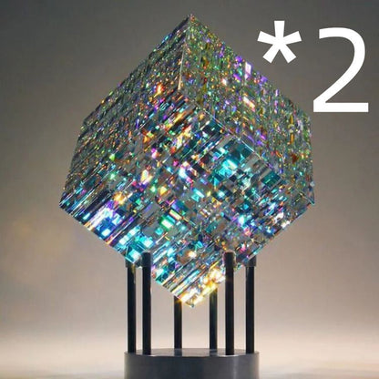Glass Sculpture Table Furnishing Pieces Of Art Stock