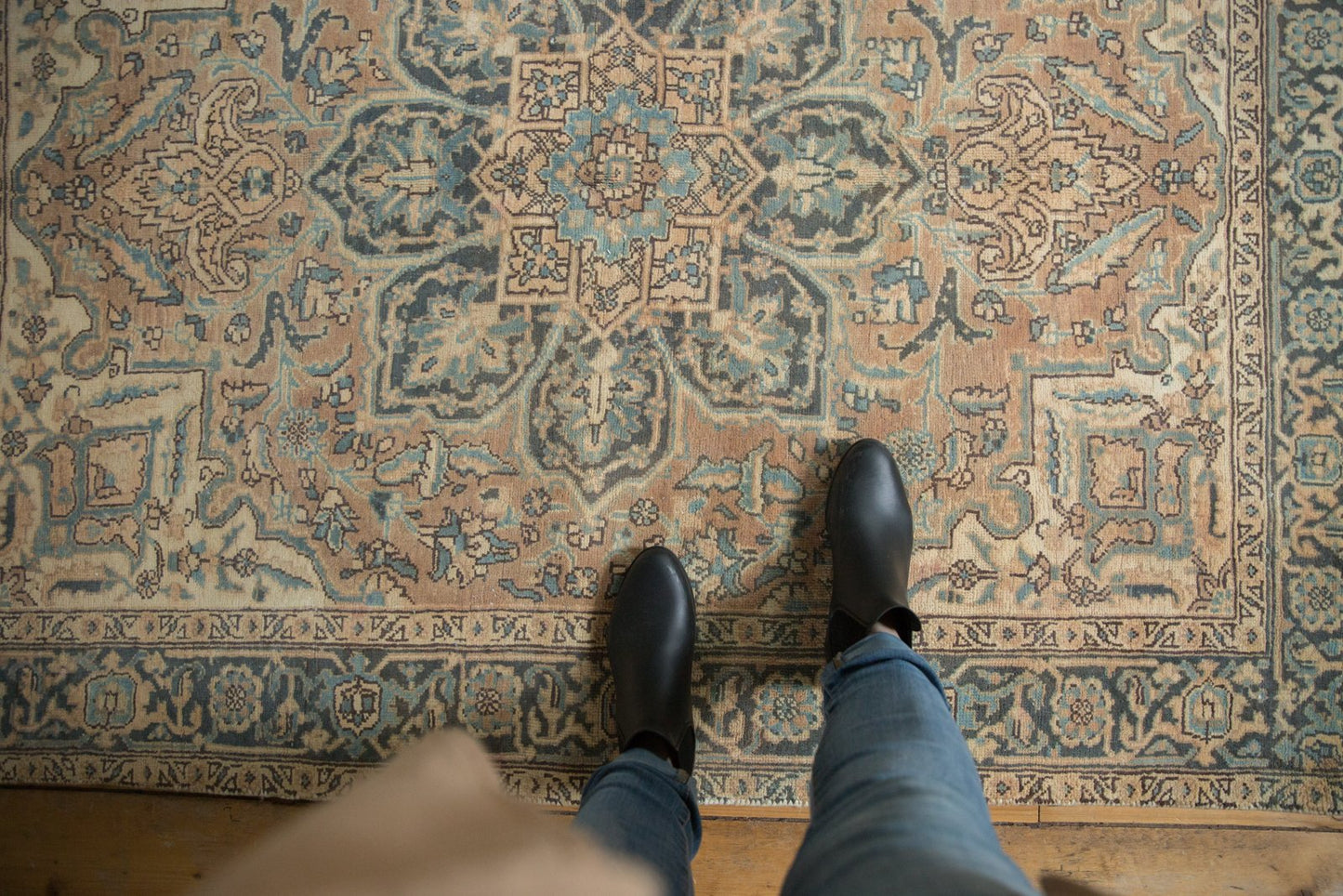 4.5x6.5 Vintage Distressed Ahar Rug