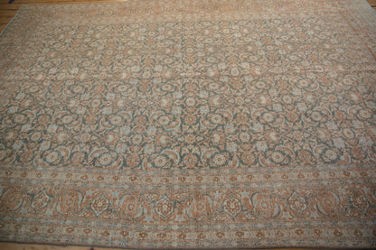 7.5x11 Vintage Distressed Tabriz Carpet