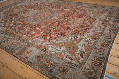 8x11.5 Vintage Distressed Ahar Carpet
