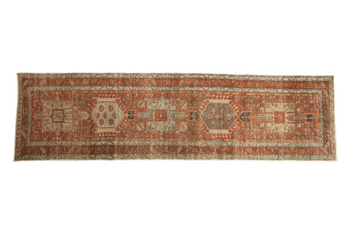 3x10.5 Vintage Distressed Karaja Rug Runner
