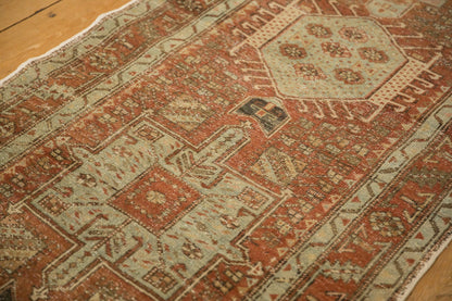 3x10.5 Vintage Distressed Karaja Rug Runner