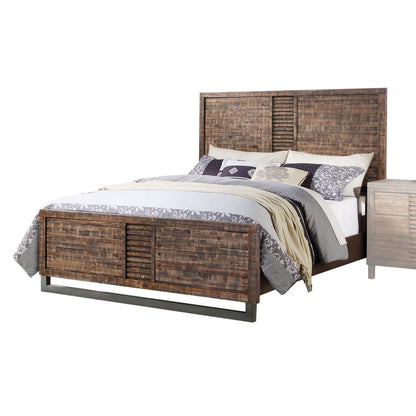 Andria Reclaimed Oak Panel Bed