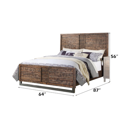 Andria Reclaimed Oak Panel Bed