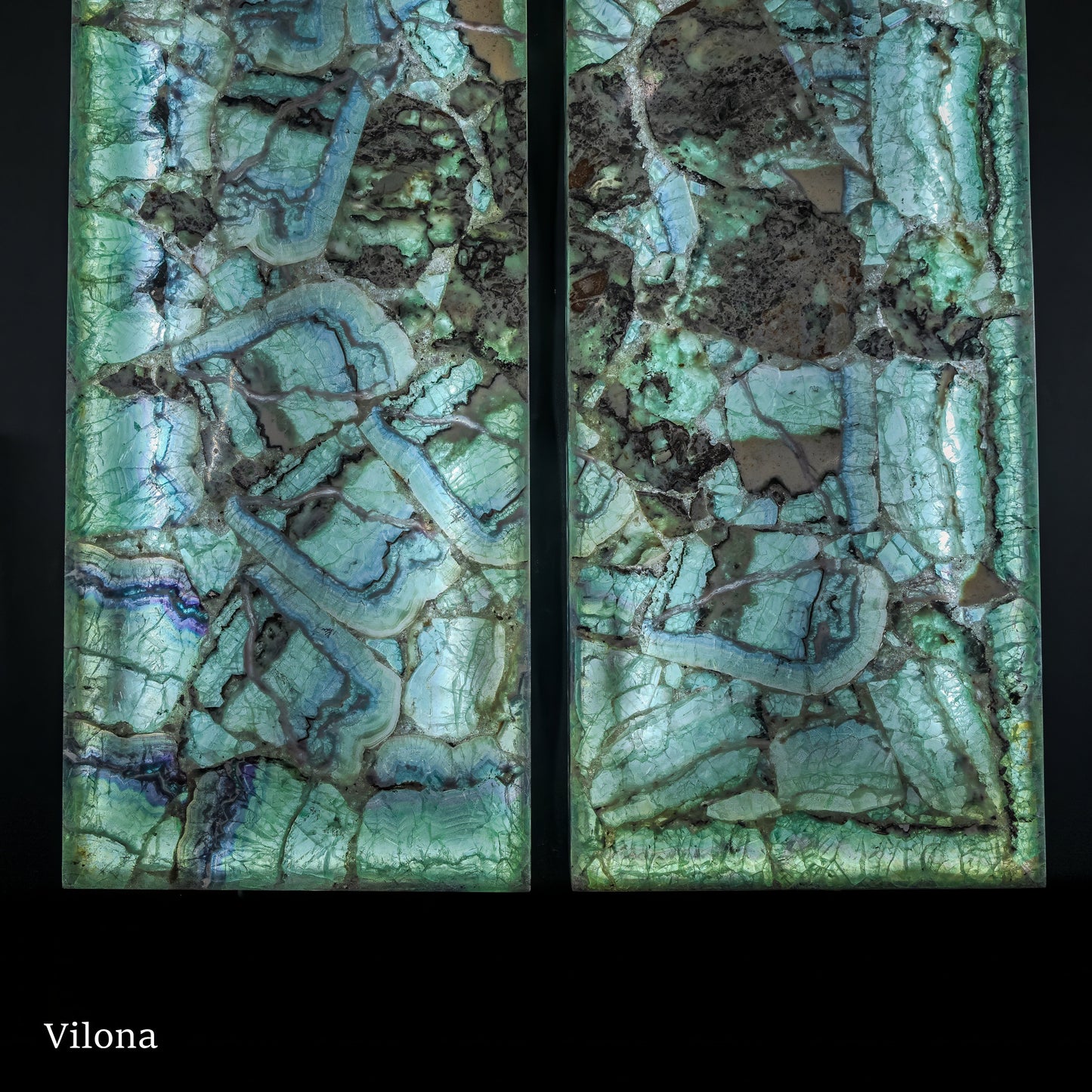 Fluorite Crystal Wall Panels #6 (Pair)
